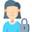 interface,woman,padlock,avatar,user,profile,people,social media,social network,account,private account